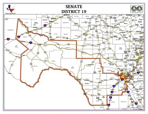 Texas State Senate District 19 Map | Printable Maps