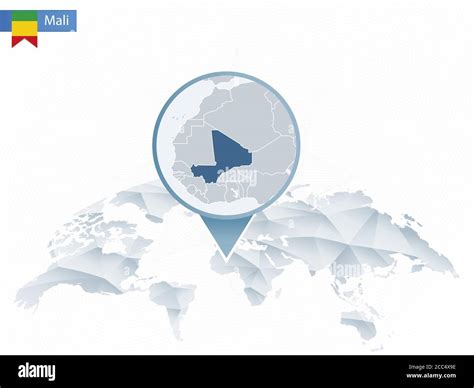 Resumen Mapa Del Mundo Redondeado Con Mapa Detallado De Malí