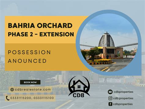 Bahria Orchard Phase 2 Extension Possession Announced