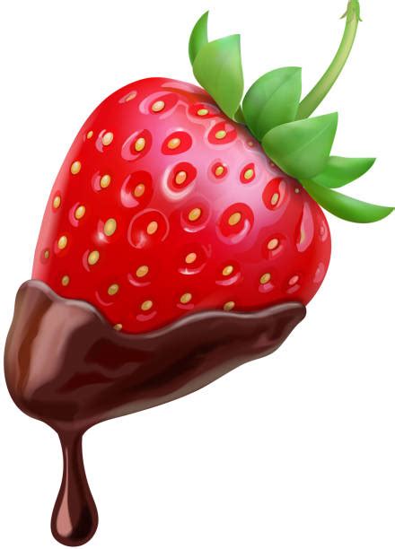 620 Chocolate Dipped Strawberry Stock Illustrations Royalty Free