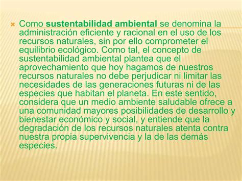 Sustentabilidad Ambiental Diapositivas Ppt