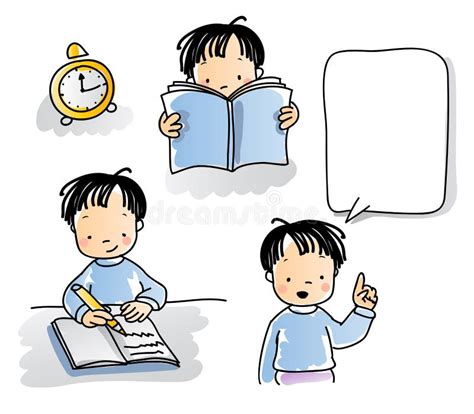 Kids reading stock vector. Illustration of drawing, cover - 17696505