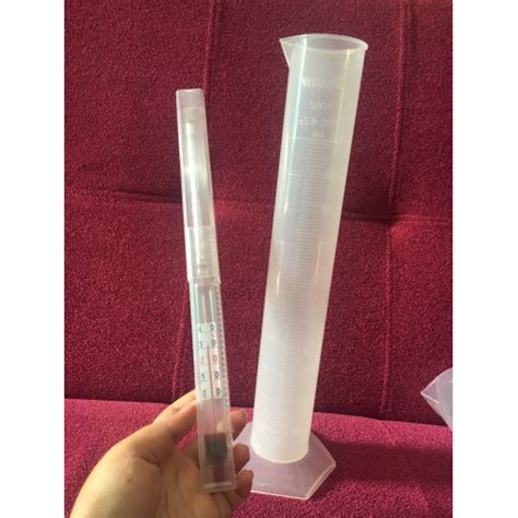 Jual Hydrometer With Thermometer Solar Plus Gelas Ukur