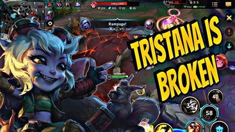 Wild Rift Best Adc Tristana Is Broken This Season Youtube