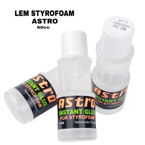 Jual Lem Astro Cair Gabus Styrofoam 60cc Shopee Indonesia