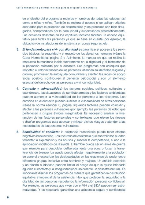 Carta Humanitaria Y Normas Mínimas Para La Respuesta Humanitaria Biblioteca Ungrd Página 81