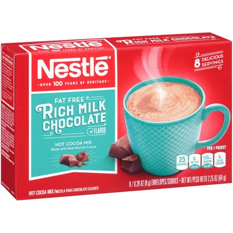 Nestle Fat Free Rich Milk Chocolate Hot Cocoa Mix Shop Cocoa At H E B