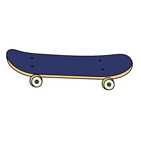 Premium Vector Vector Hand Drawn Skateboard Illustration