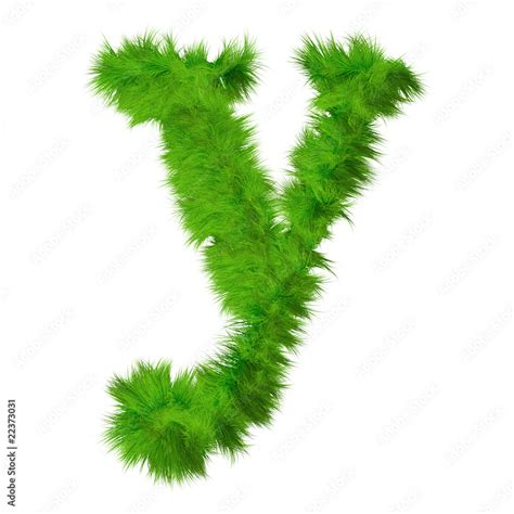 High Resolution Grass Font Isolated On White Background Stock
