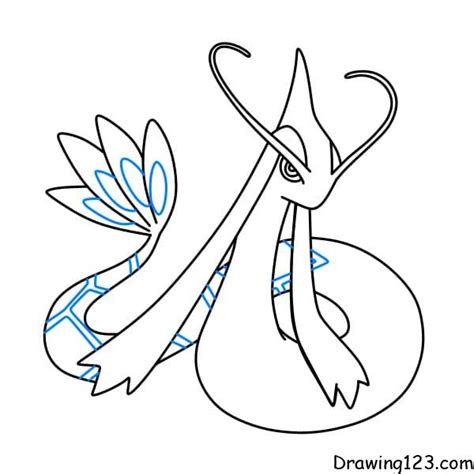 Milotic Pokemon Çizimi Eğitimleri Adım Adım Milotic Pokemon Nasıl çizilir
