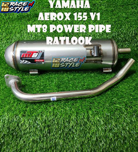 MT8 PIPE RAT LOOK YAMAHA AEROX 155 V1 POWER PIPE ORIG THAILAND Lazada PH