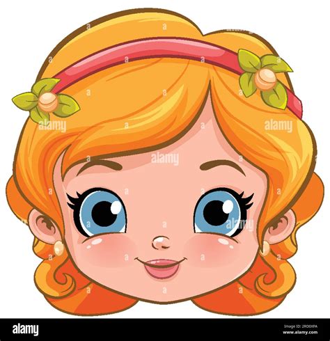 Beautiful Woman Face Cartoon Illustration Stock Vector Image And Art Alamy