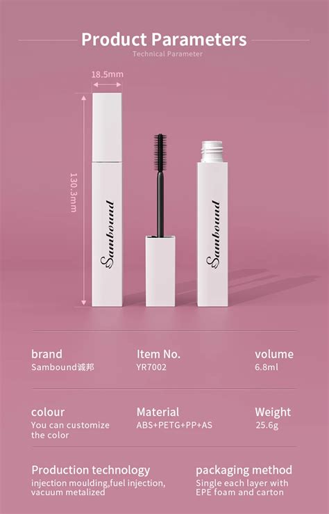 Wholesale Mascara Wand Tube Packaging Black White Square Vide Cute Eco