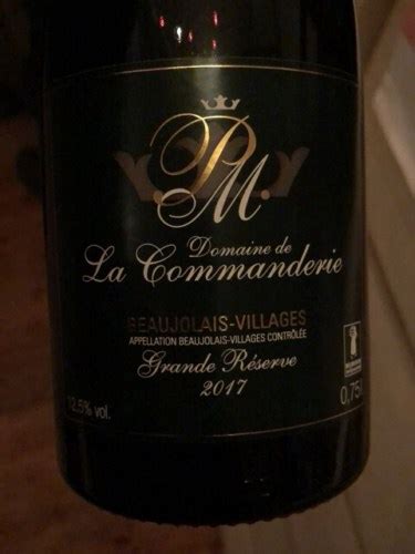 Domaine De La Commanderie Grande R Serve Beaujolais Villages Vivino Us