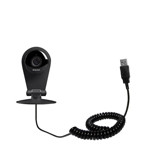 Coiled Power Hot Sync Usb Cable Suitable For The Nest Dropcam Dropcam Pro With Both Data And