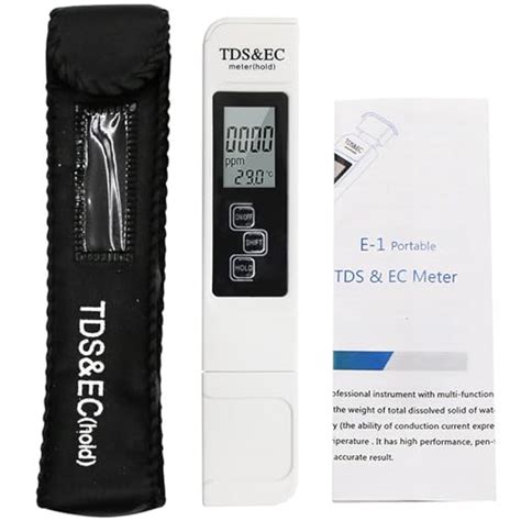 Eyech Testeur TDS 3 en 1 testeur de qualité de l eau portable LCD