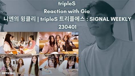 tripleS Reaction with Gio 니엔의 윙클리 tripleS 트리플에스 SIGNAL WEEKLY