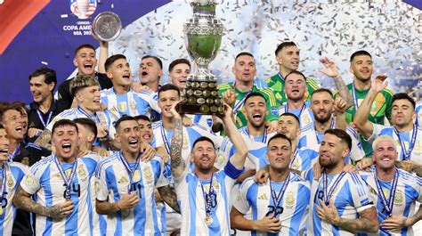 Argentina vence a Colombia 1 0 y gana su 16 título de la Copa América