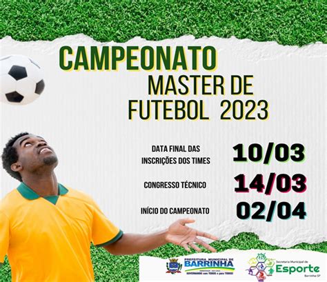 Est O Abertas As Inscri Es Para O Campeonato De Futebol Master De