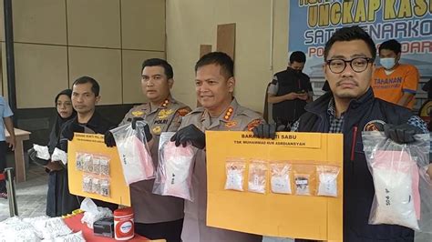 Polisi Tangkap Pengedar Narkoba Di Sidoarjo Kg Sabu Dan Ratusan