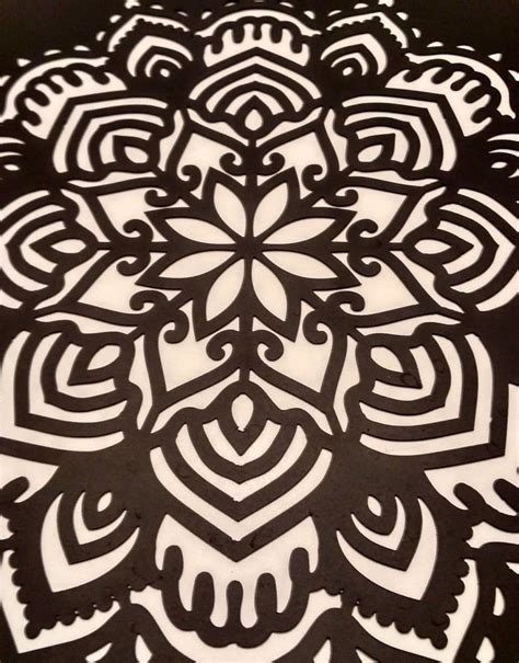 Mandala Stencil Reusable Lotus Om Painting Pochoir Art - Etsy