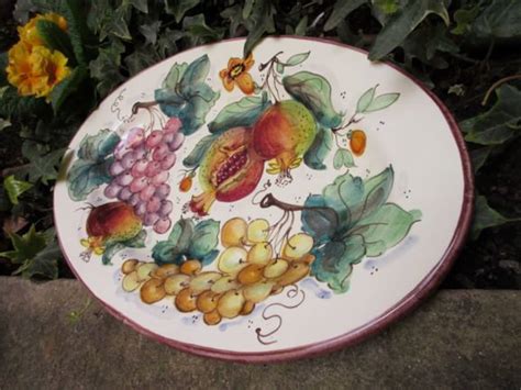 Tuscan Platter Handmade Hand Painted With Sunflowers Lemons - Etsy