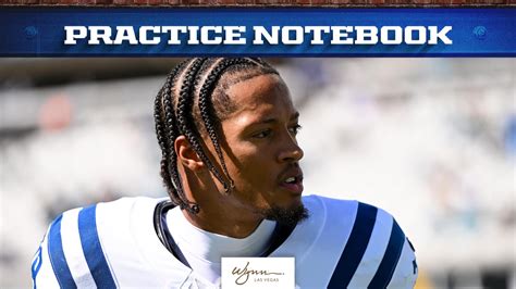 Practice Notebook Juju Brents Will Not Practice This Week As Colts