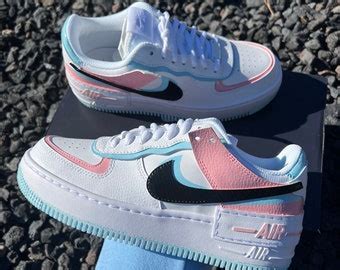 Baby Blue Custom Nike Shadow Air Force 1 Etsy