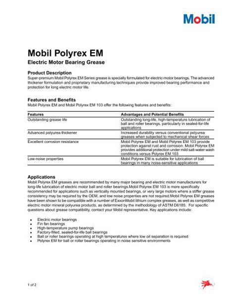 Mobil Polyrex EM