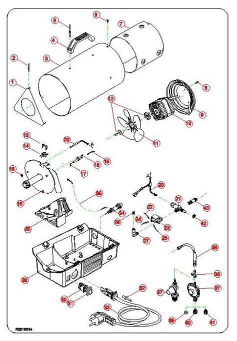 Easiheat Eh 35 Exploded View Rogers Space Heaters