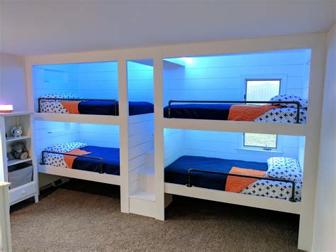 built in bunk beds, I did it... : r/DIY