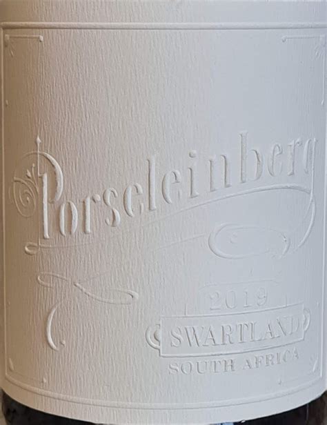 Porseleinberg Syrah 2019 Winemag