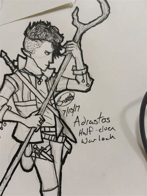 Oc Art I Drew The Hexblade Pact In My Upcoming Campaign Meet