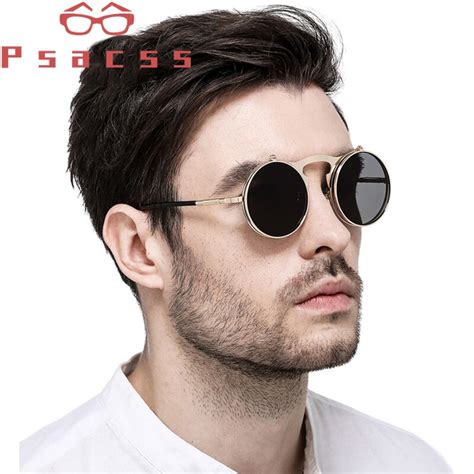 Psacss Gafas De Sol Steampunk Para Mujer Y Hombre Lentes De Metal Con