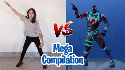 Fortnite Dance Challenge Mega Compilation In Real Life Youtube