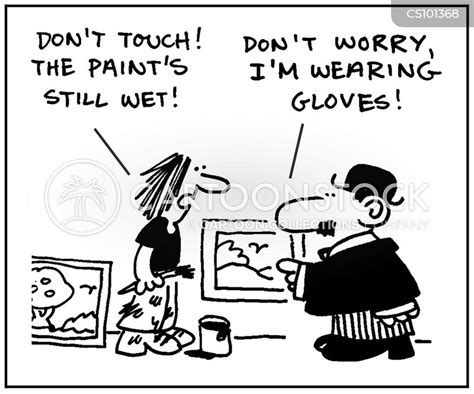 Wet Paint Cartoons And Comics Funny Pictures From Cartoonstock