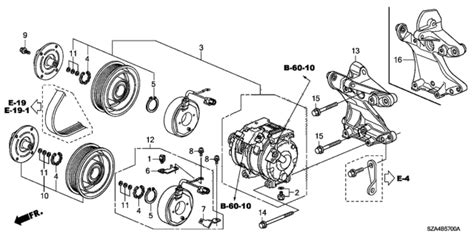 Ac Air Conditioner Compressor 2009 Honda Pilot 5 Door Lx 4wd Ka 5at