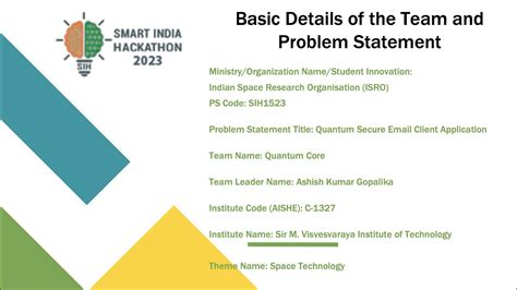 Smart India Hackathon Problem Statement SIH1523 Email Privacy Made