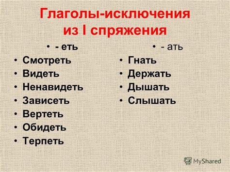 Презентация на тему: "На тему: «Глаголы – исключения» Разработан и ...