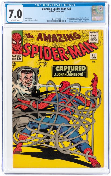 Hake S AMAZING SPIDER MAN 25 JUNE 1965 CGC 7 0 FINE VF FIRST