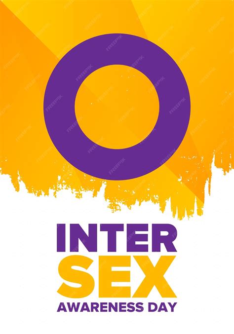 Premium Vector Intersex Awareness Day Human Rights Event Intersex