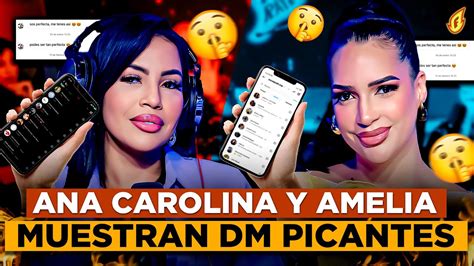 Amelia Alcantara Y Ana Carolina Muestran Sus Dm Picantes Peloteros