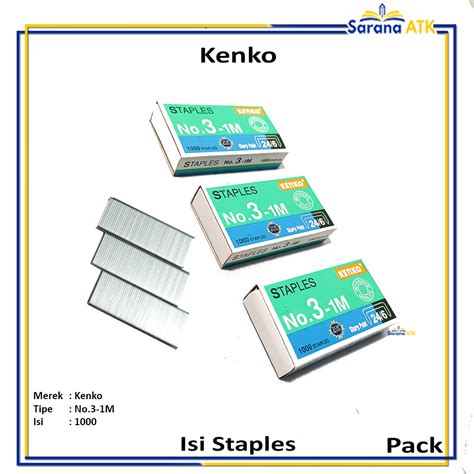 Jual Kenko Refill Stapler Besar Ukuran No 3 1M Pack Shopee Indonesia