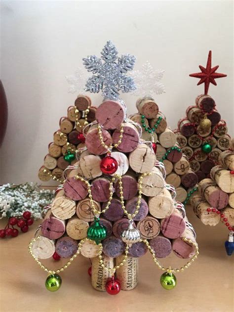 Wine Cork Christmas Treeupcycled Cork Christmas Decorations Large