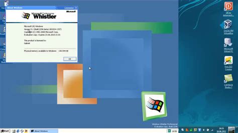 OS Microsoft Whistler Professional Beta 1 Build 2296 YouTube