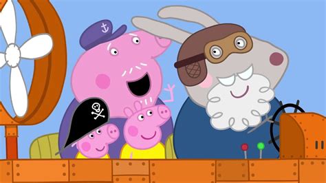 Peppa Pig S E Grampy Rabbit S Hovercraft Youtube