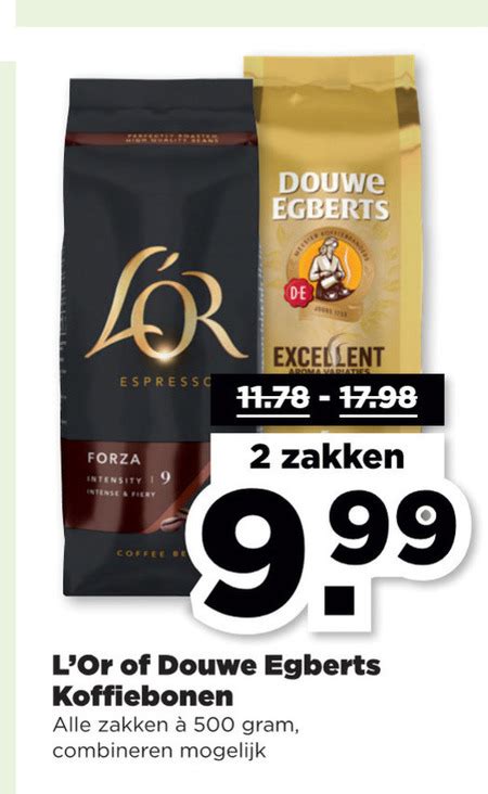 Douwe Egberts L Or Koffiebonen Folder Aanbieding Bij Plus Details