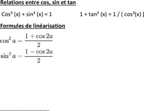 D Couvrir Imagen Cos Sin Formule Fr Thptnganamst Edu Vn