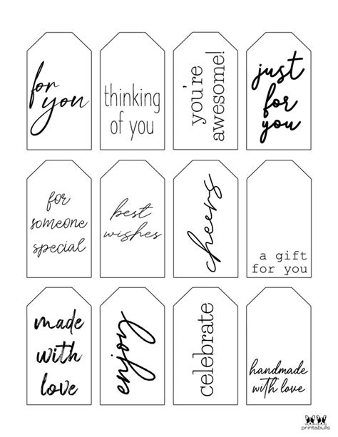 Free Printable Gift Tags 500 Tags Printabulls