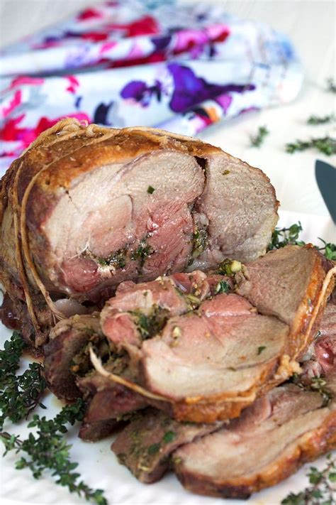 Garlic Herb Boneless Leg Of Lamb The Suburban Soapbox Scalloped